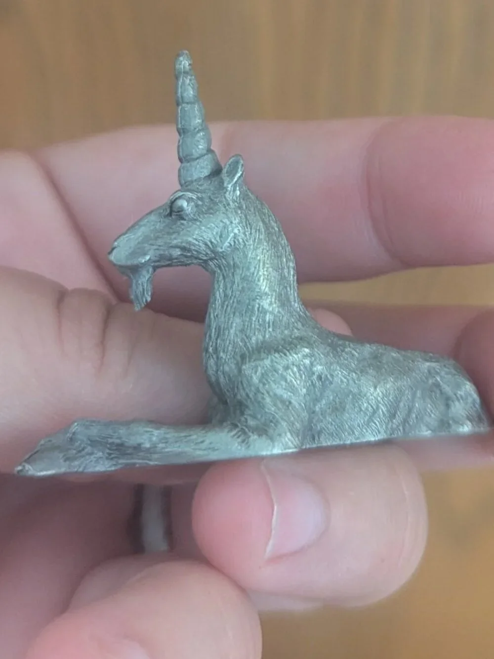 Vintage 1980 Magestic Unicorn Pewter Fantasy Heavy Detailed Trinket Spoontiques